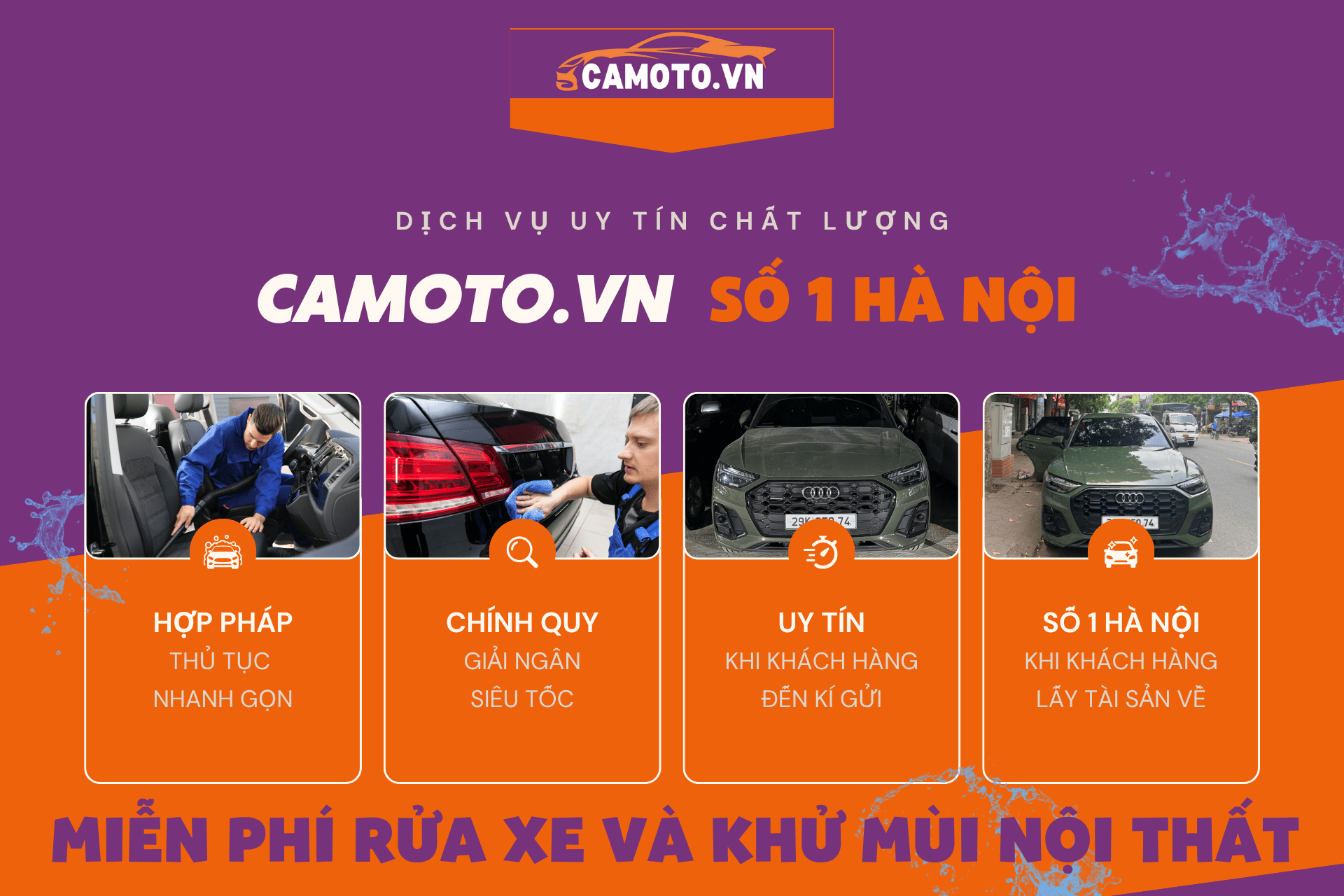 Bãi xe có mái che tại CAMOTO.VN