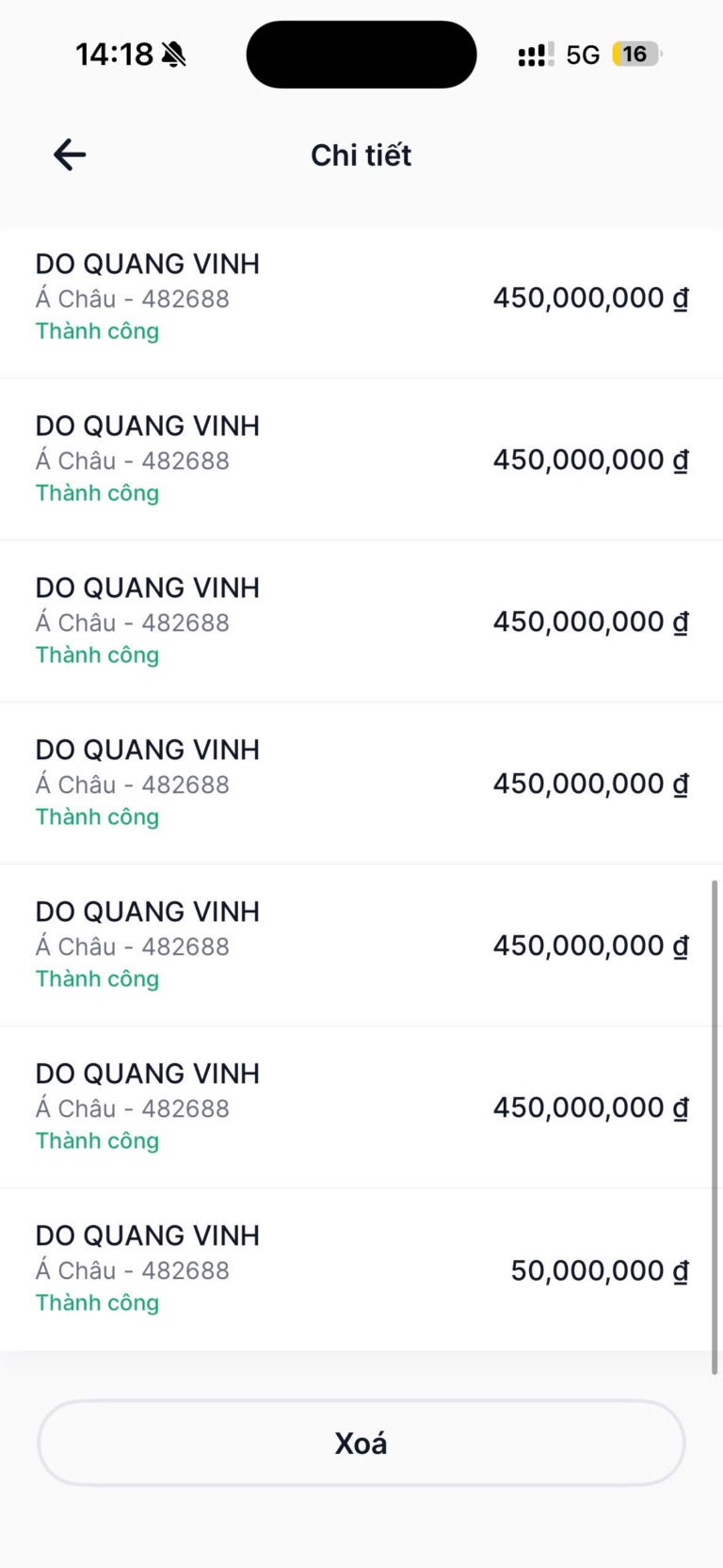 Giao dịch thành công – 6