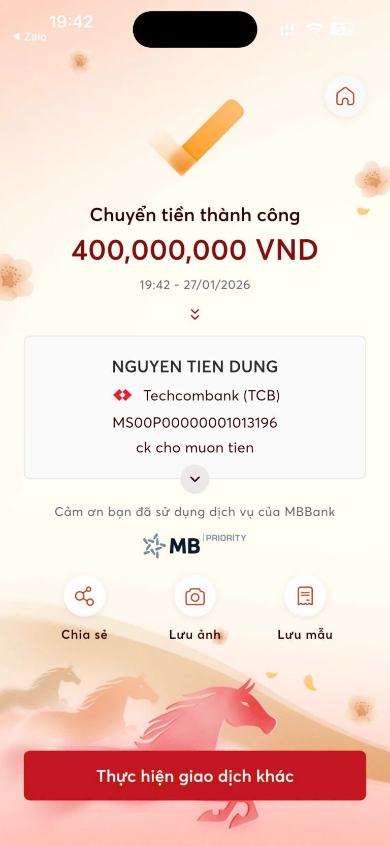 Giao dịch thành công – 10